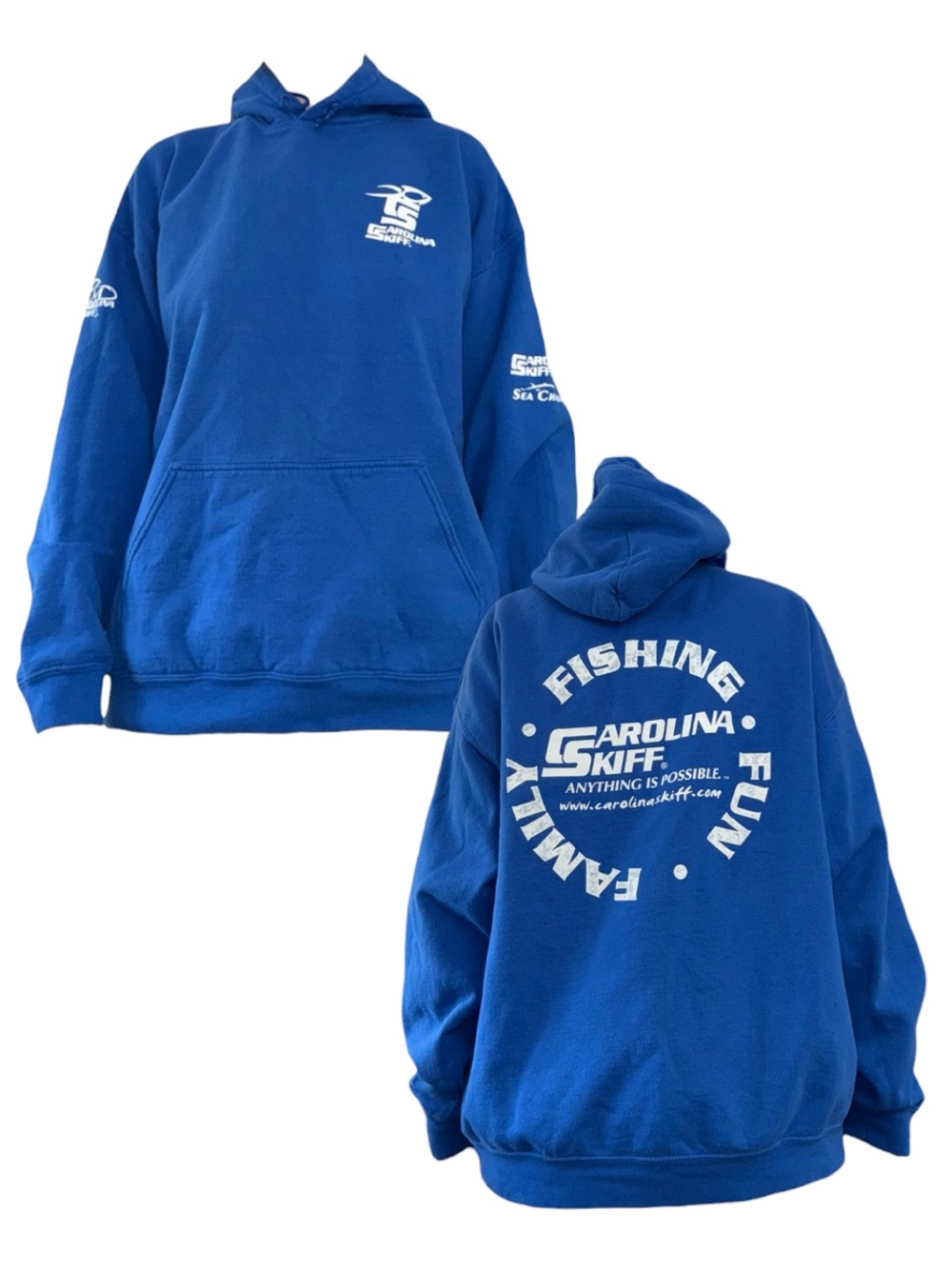 Carolina Skiff Royal Blue Fishing Hoodie